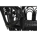 Silla de Jardín DKD Home Decor 96 x 66 x 145 cm 96 x 66 x 140 cm Negro Blanco