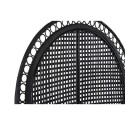 Silla de Jardín DKD Home Decor 96 x 66 x 145 cm 96 x 66 x 140 cm Negro Blanco