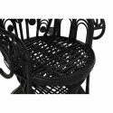 Silla de Jardín DKD Home Decor 96 x 66 x 145 cm 96 x 66 x 140 cm Negro Blanco
