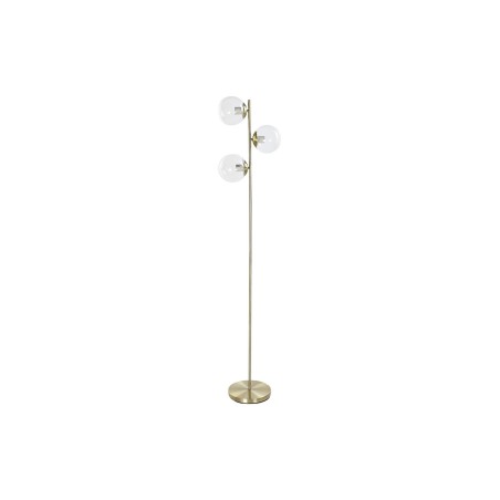 Luminária de chão DKD Home Decor 35 x 25 x 167 cm Cristal Dourado Metal Transparente 220 V 50 W
