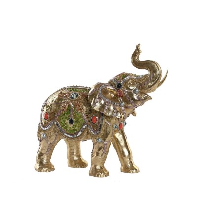 Figura Decorativa DKD Home Decor 33 x 15,5 x 31 cm Elefante Dorado Colonial Figura Decorativa DKD Home Decor 33 x 15,5 x 31 cm Elefante Dorado Colonial