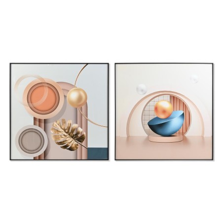Cadre DKD Home Decor Abstrait 80 x 3 x 80 cm (2 Unités) Cadre DKD Home Decor Abstrait 80 x 3 x 80 cm (2 Unités)