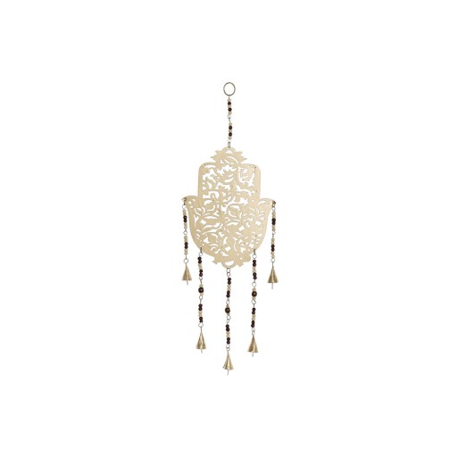 Wanddekoration DKD Home Decor Gold Metall Mango-Holz Araber (22 x 2 x 59 cm)