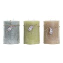 Kerze DKD Home Decor Vanille Wachs (3) (3 Stücke)