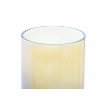 Vase DKD Home Decor Grau Gelb Kristall zweifarbig (6 x 6 x 18 cm)