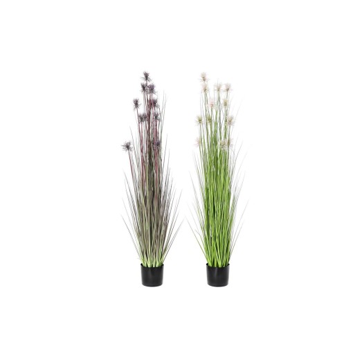 Planta Decorativa DKD Home Decor 40 x 40 x 150 cm Cor de Rosa Lilás Polietileno PVC (2 Unidades)