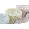 Kerze DKD Home Decor Vanille Wachs Grundlegend (12 x 12 x 12 cm) (3 Stück)