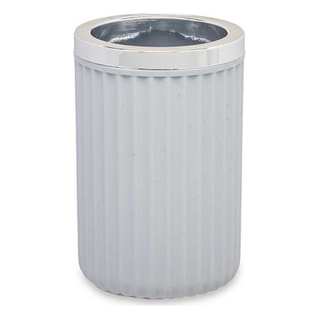Bicchiere Berilo Grigio Plastica 7,5 x 11,5 x 7,5 cm Portaspazzolini da Denti